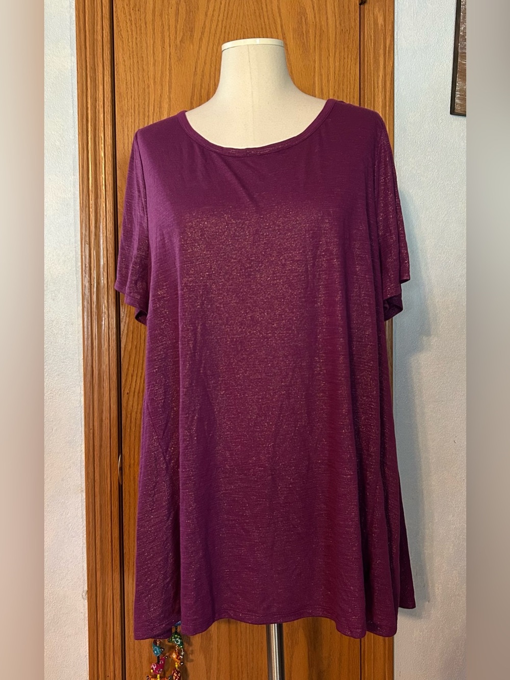 NWT Lane Bryant Shimmer Purple Top - Size 18/20